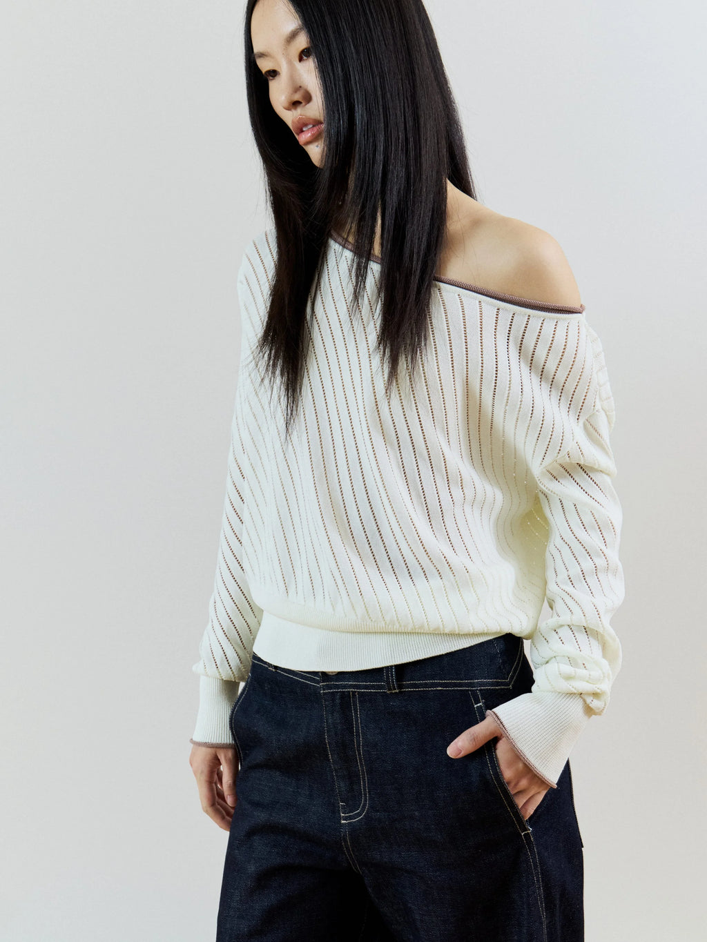 SPIRAL KNIT - CREAM