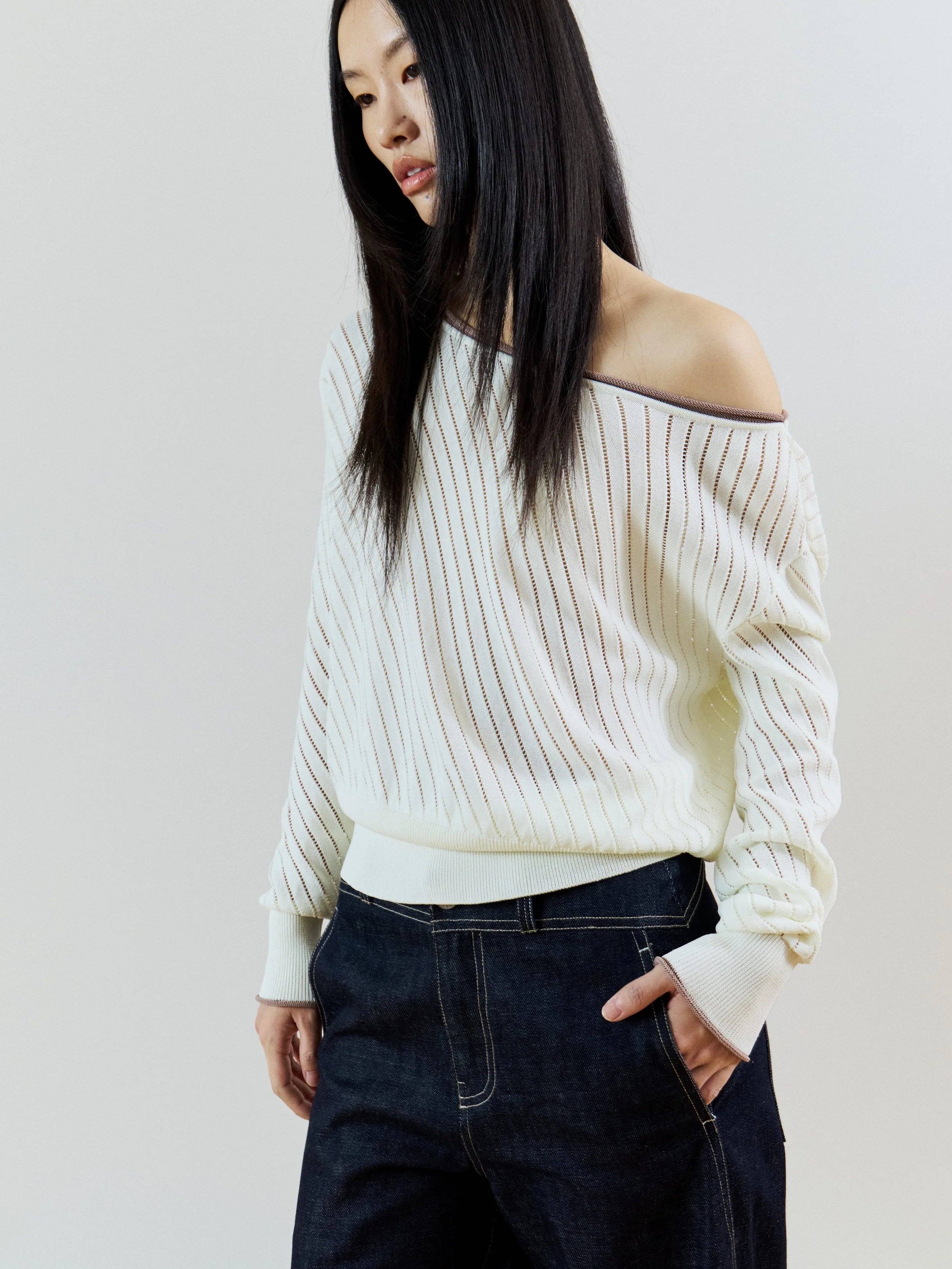 SPIRAL KNIT - CREAM