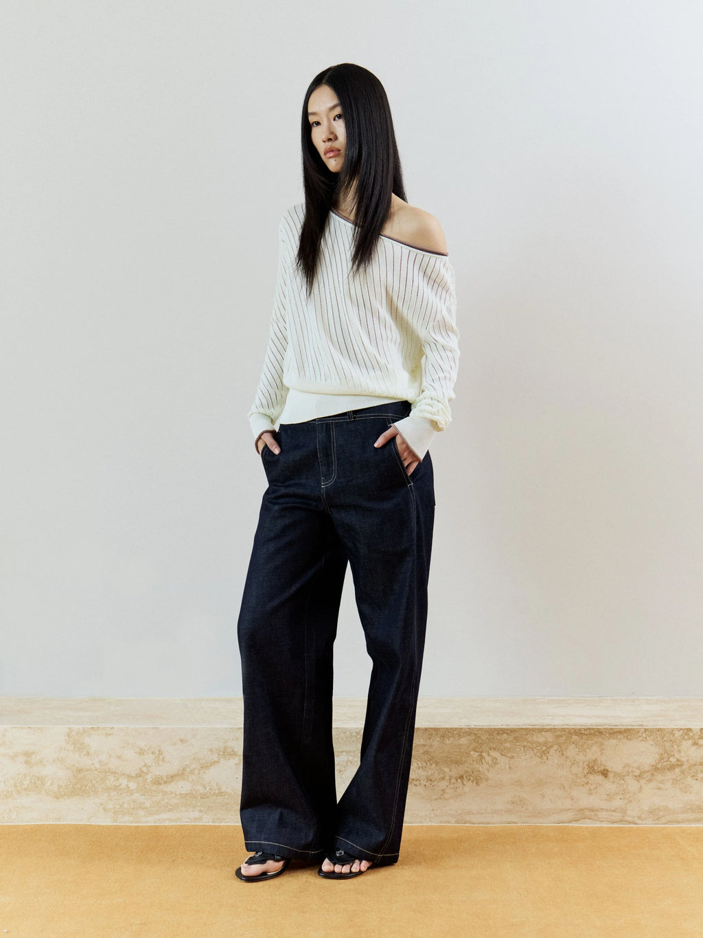 SPIRAL KNIT - CREAM