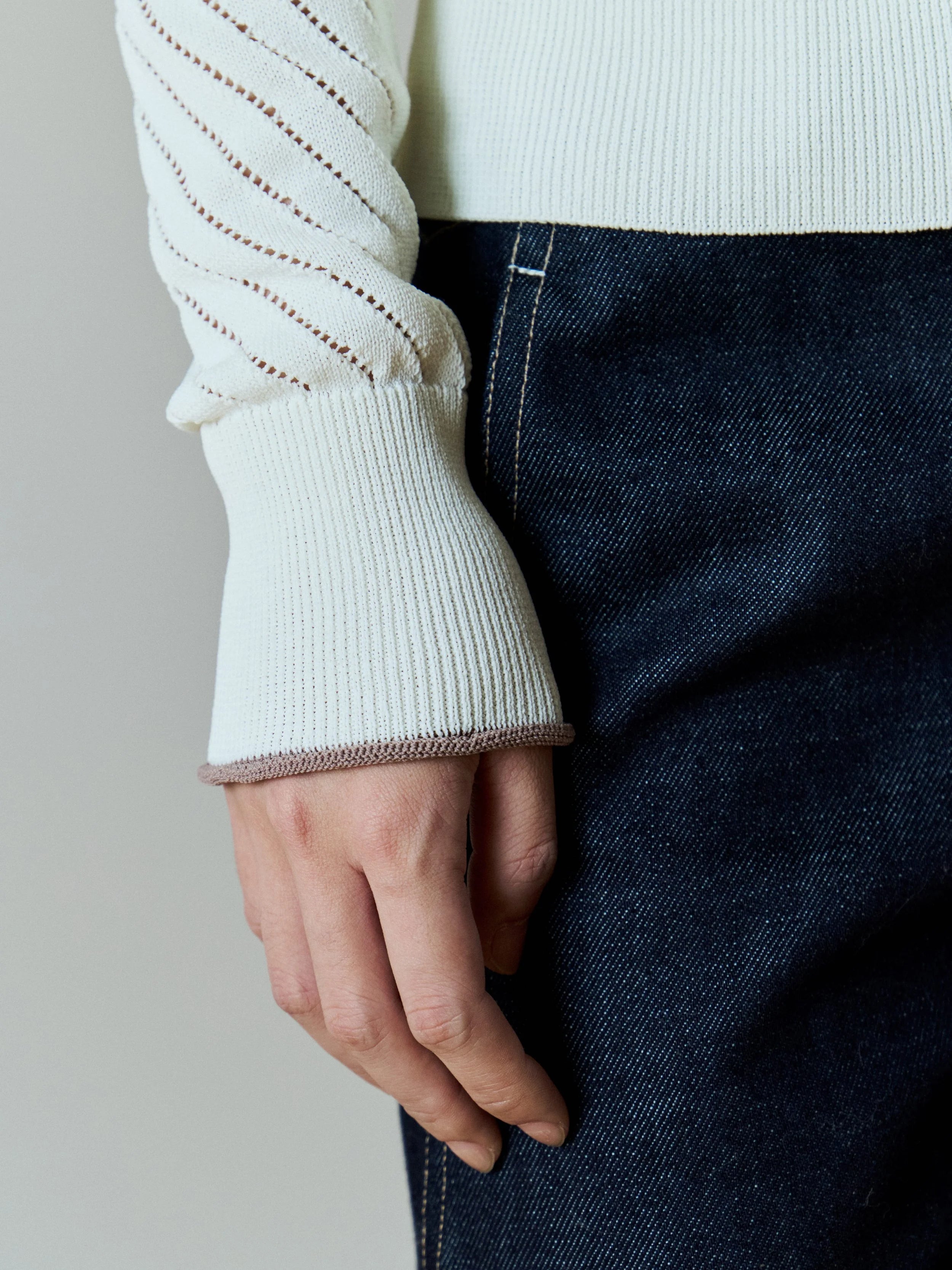 SPIRAL KNIT - CREAM