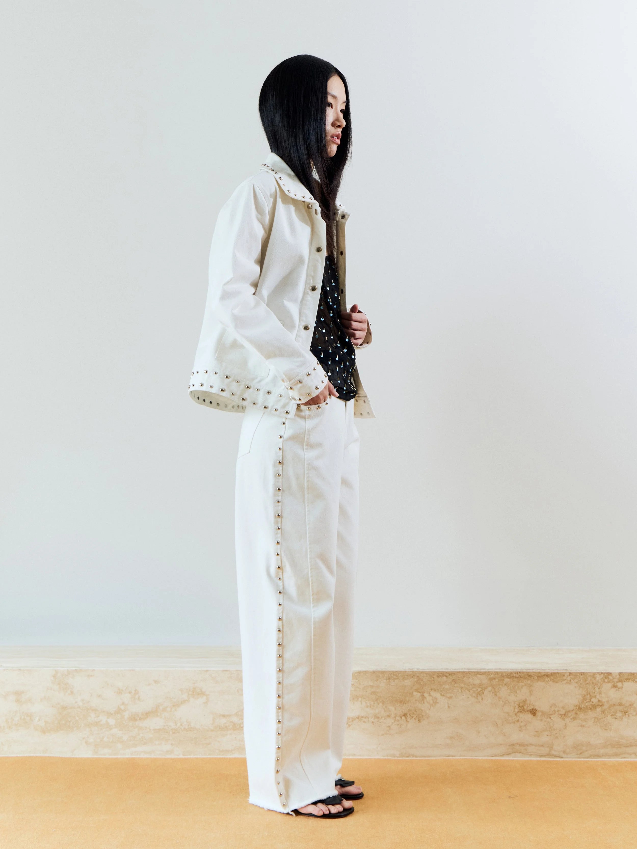 BILLY BARREL JEANS - WHITE