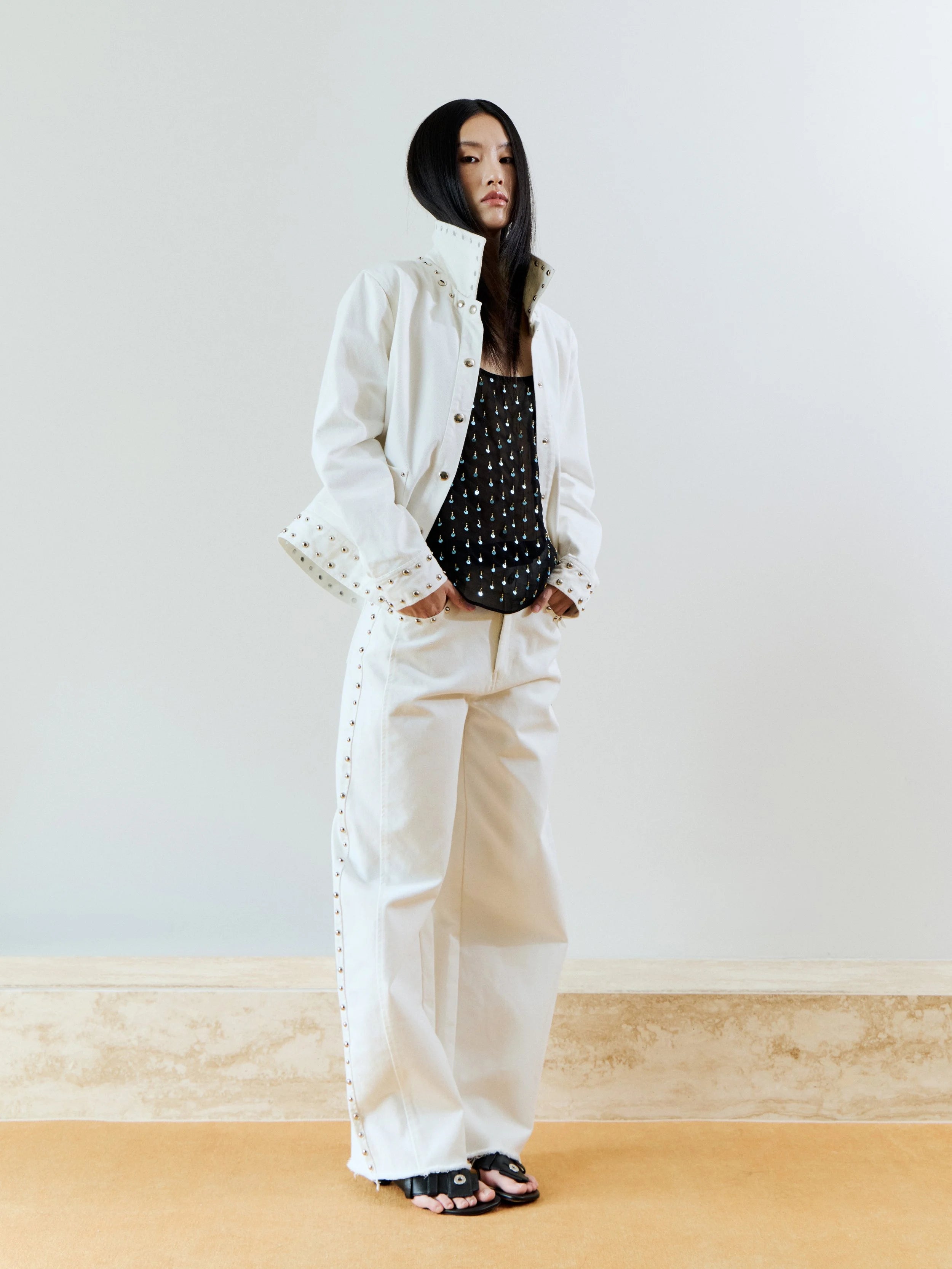 BILLY BARREL JEANS - WHITE