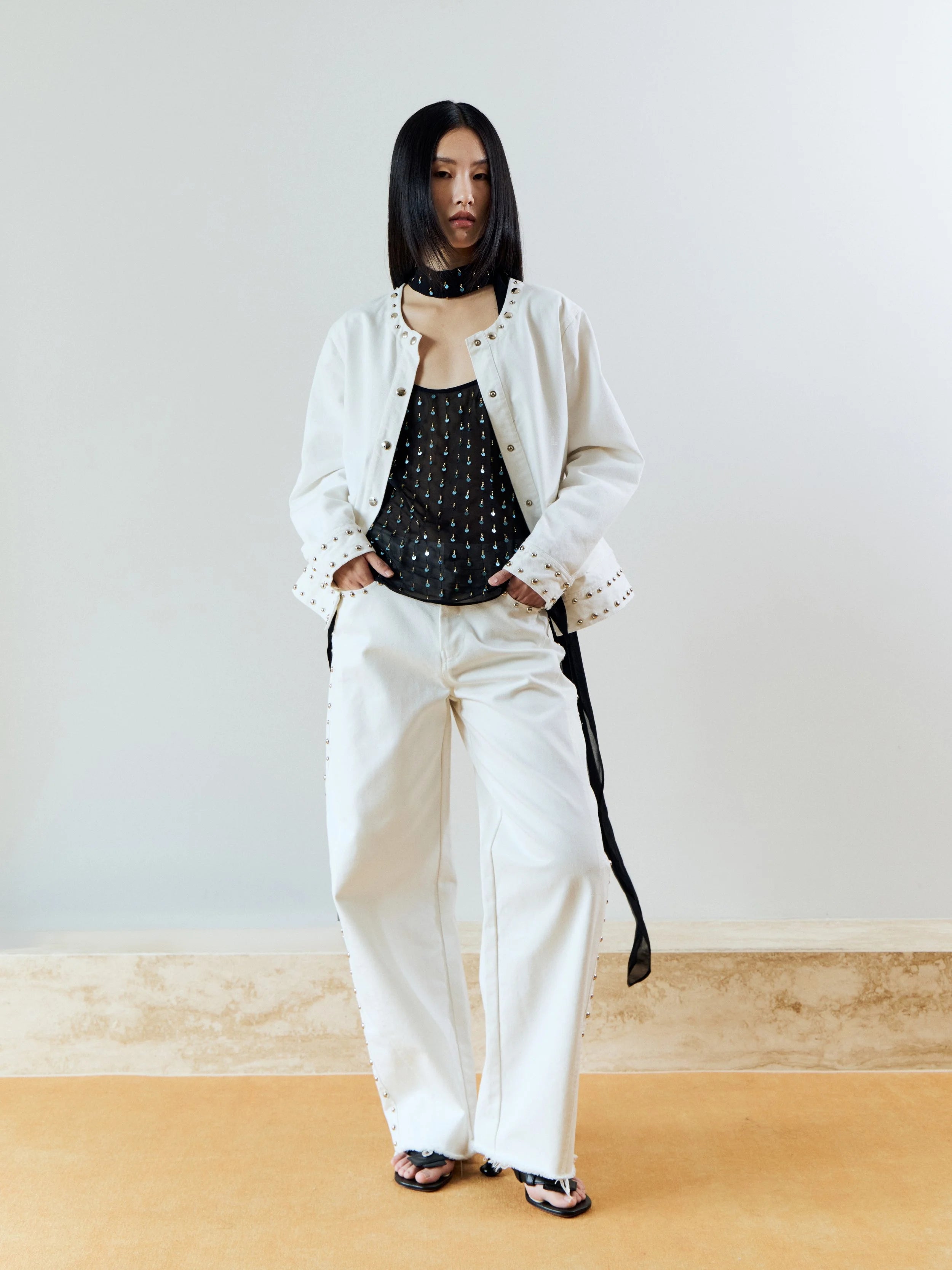 BILLY BARREL JEANS - WHITE